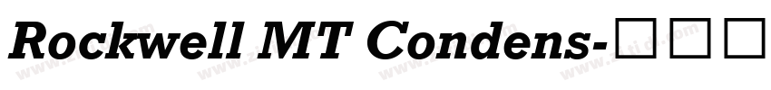Rockwell MT Condens字体转换